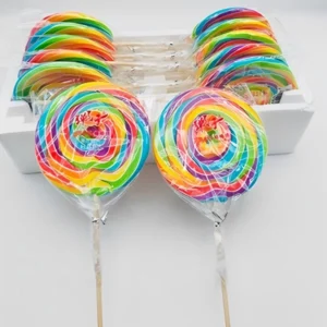 Giant Spiral Rainbow Lollipop