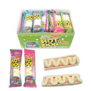 Hot Dog Shape Marshmallow Candy