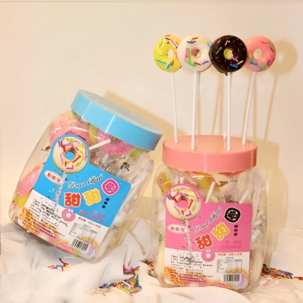 Donut Hard Lollipop Candy