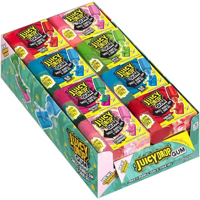 Sour Gel Bubble Gum Candy