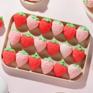 Strawberry Shape Marshmallow Candy